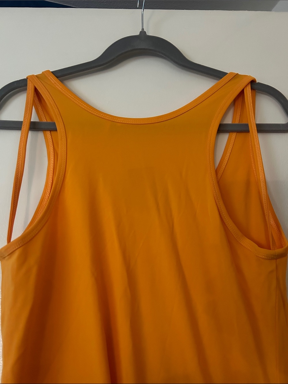 Helmut Lang Asymmetric Orange Tank Top - Picture 6 of 8